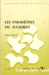 Les Paramètres du jugement
