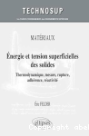 Énergie et tension superficielles des solides