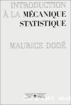 Introduction à la mécanique statistique