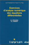 Exercices d'analyse numérique des équations différentielles