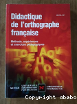 Didactique de l'orthographe française