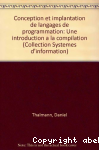 Conception et implantation de langages de programmation