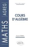 Cours d'algèbre