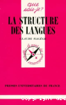 La structure des langues
