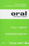Crus 1990-1991 de mathématiques